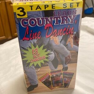 Judi McDonald VHS 3pack tape set learning county line dancing